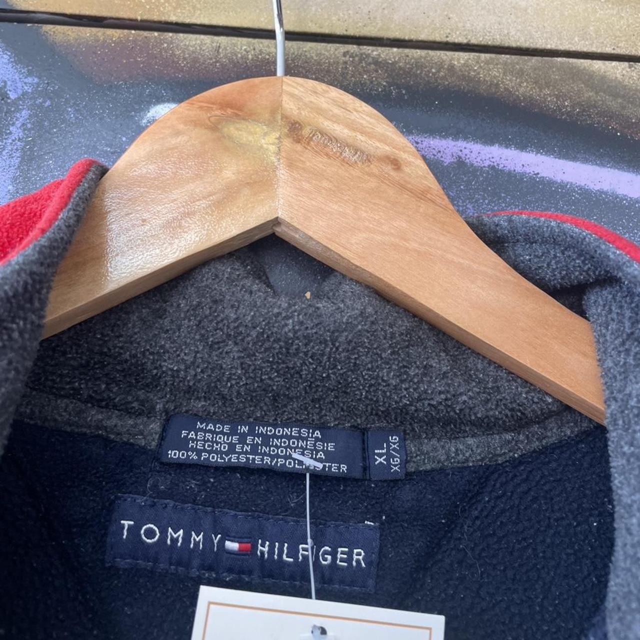 Tommy Hilfiger Chest Stripe Fleece Quarter Zip Sweatshirt