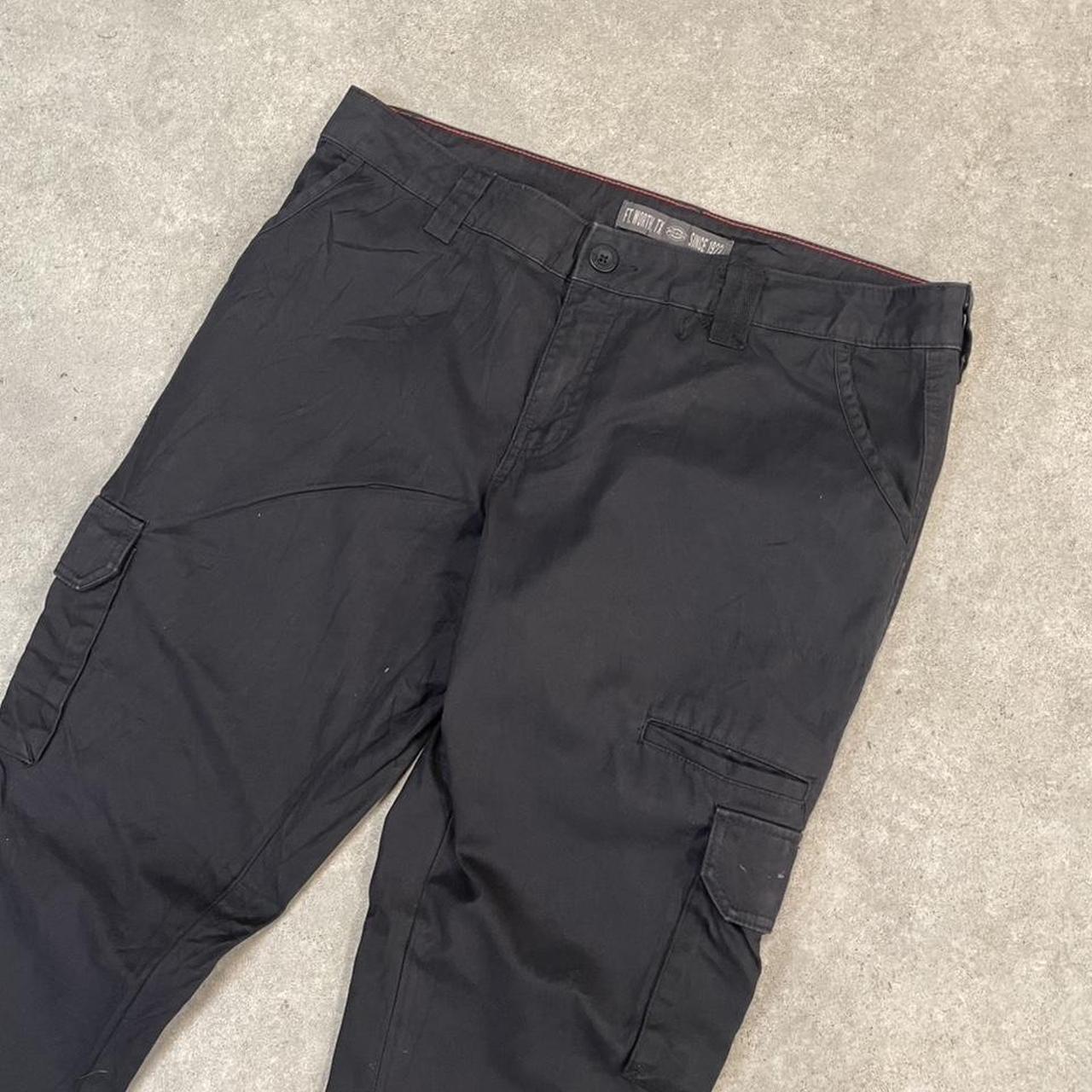 Dickies Black Cargo Skater Trousers Workwear Pants