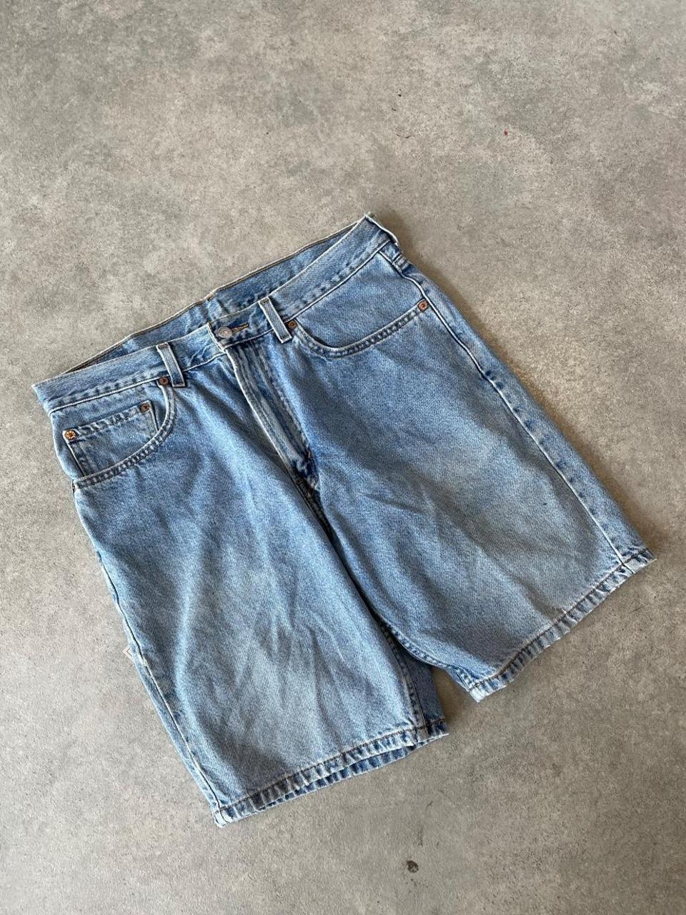 Levi’s 505 Denim Light Wash Blue Jorts Shorts