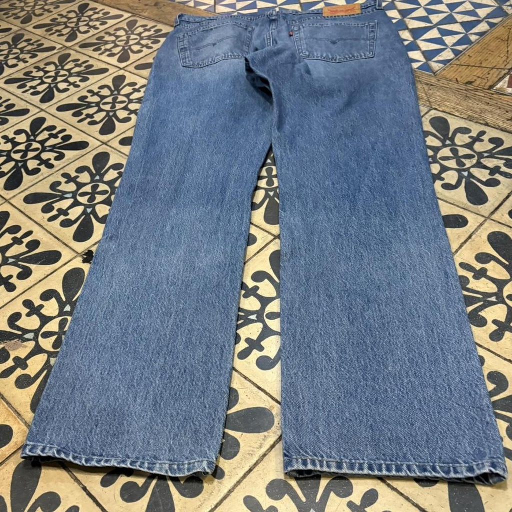 TRW603-F - Vintage retro essential  Levi’s 514 Blue Wash Denim Jeans Trousers pants #denim #jeans #levis514 #levis #straightleg