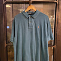 POL209 - Vintage Ralph Lauren Blue Green Polo Shirt Short Sleeve collared button up top #Y2K #preppy #chiefkeef #golf #oldmoney