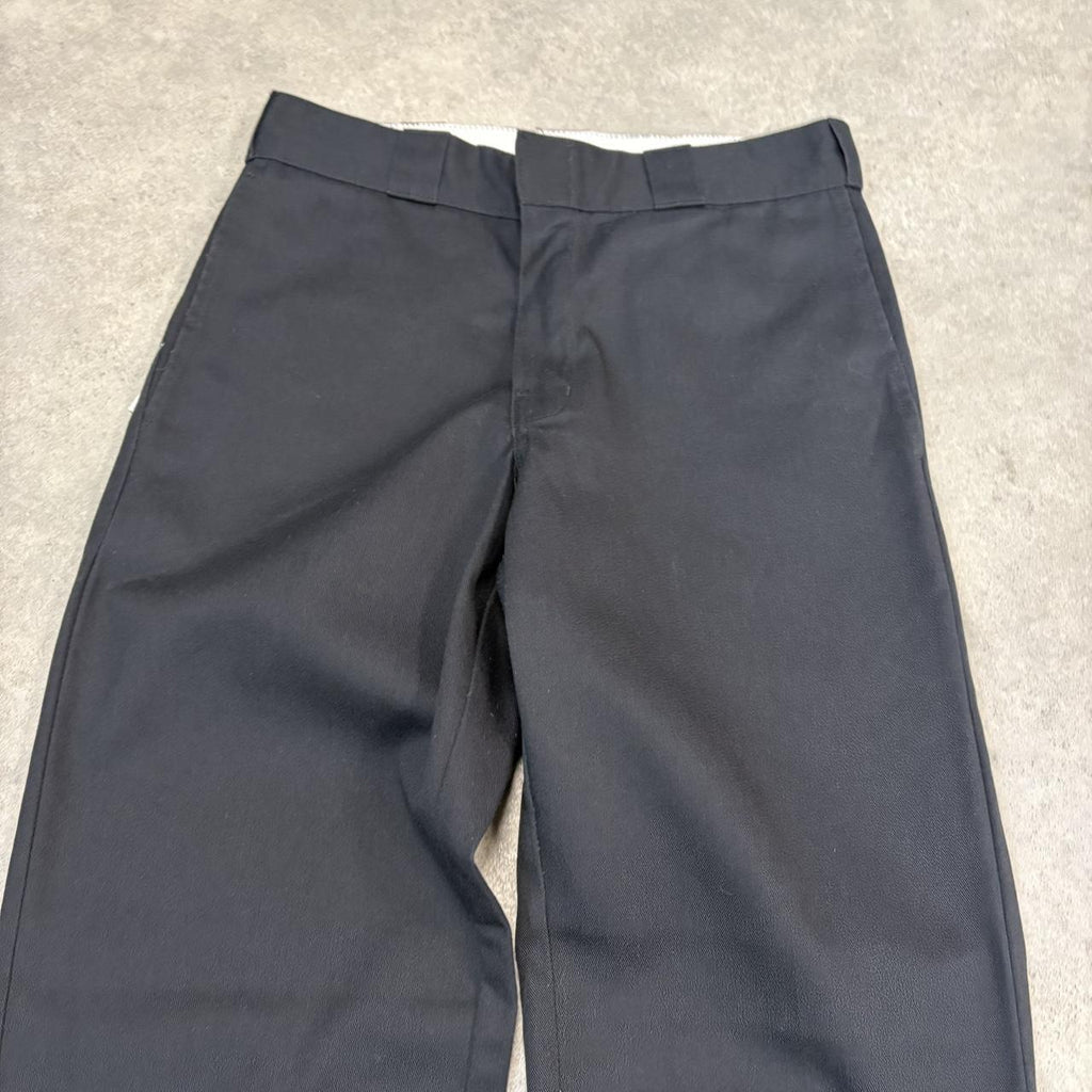 BR1912ZX-U - Vintage retro essential Black Dickies 874 Straight Leg Trousers pants casual workwear #skater #utility #workwear #straightleg #dickies