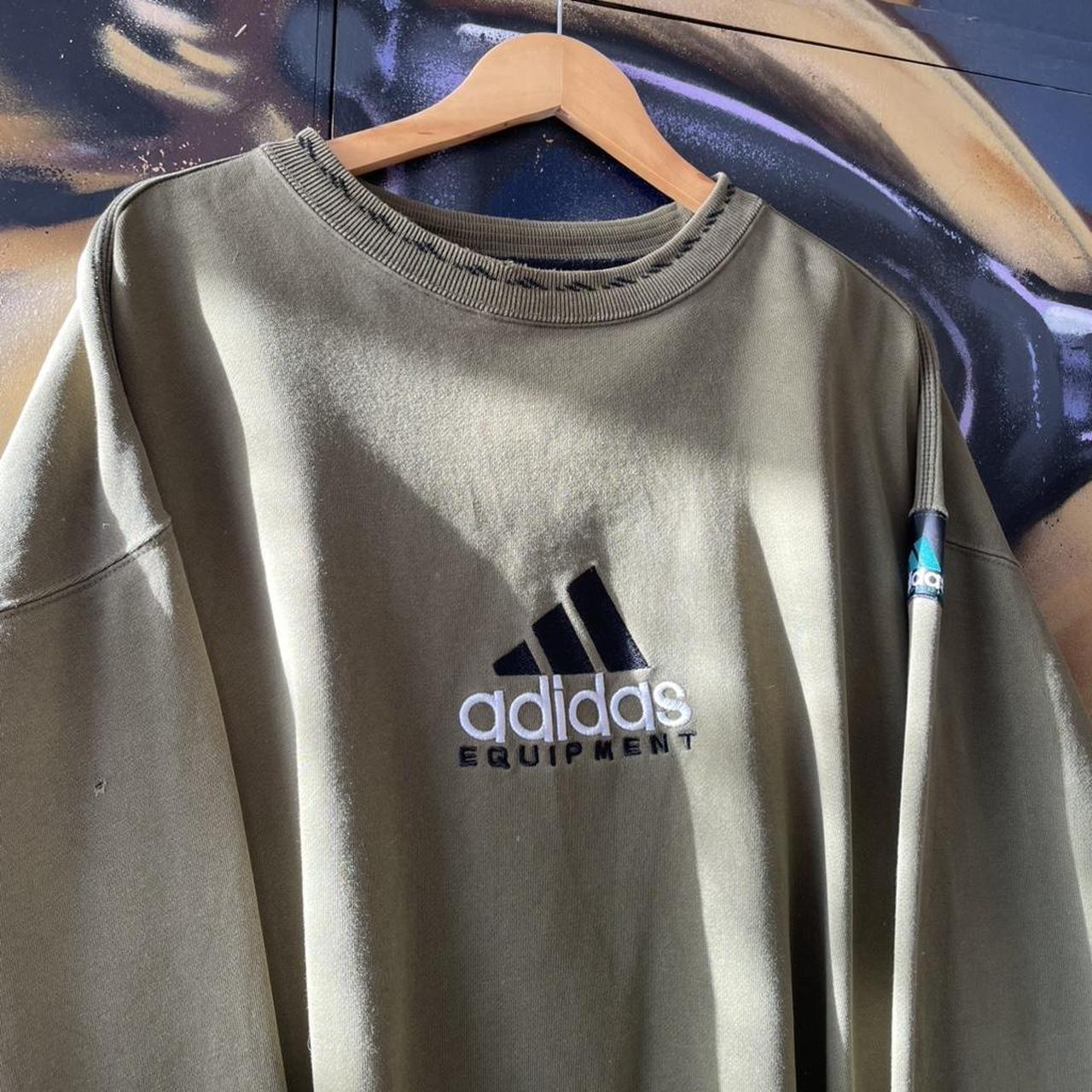 90s Adidas EQT Equipment Embroidered Spellout Sweatshirt