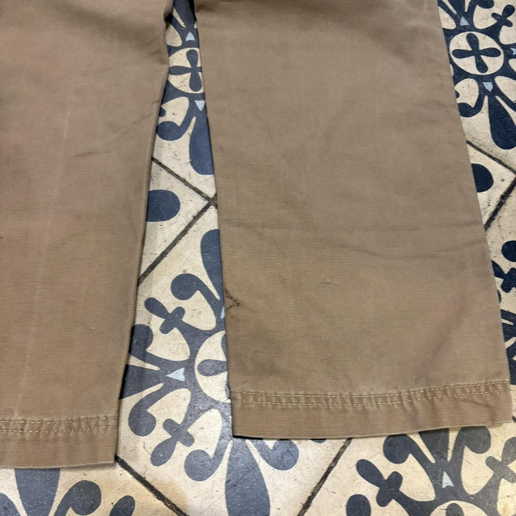 TRW364P - Vintage retro essential Brown G.H. Bass carpenter straight leg Trousers pants casual workwear skate #workwear #wideleg #carpenter #ghbass