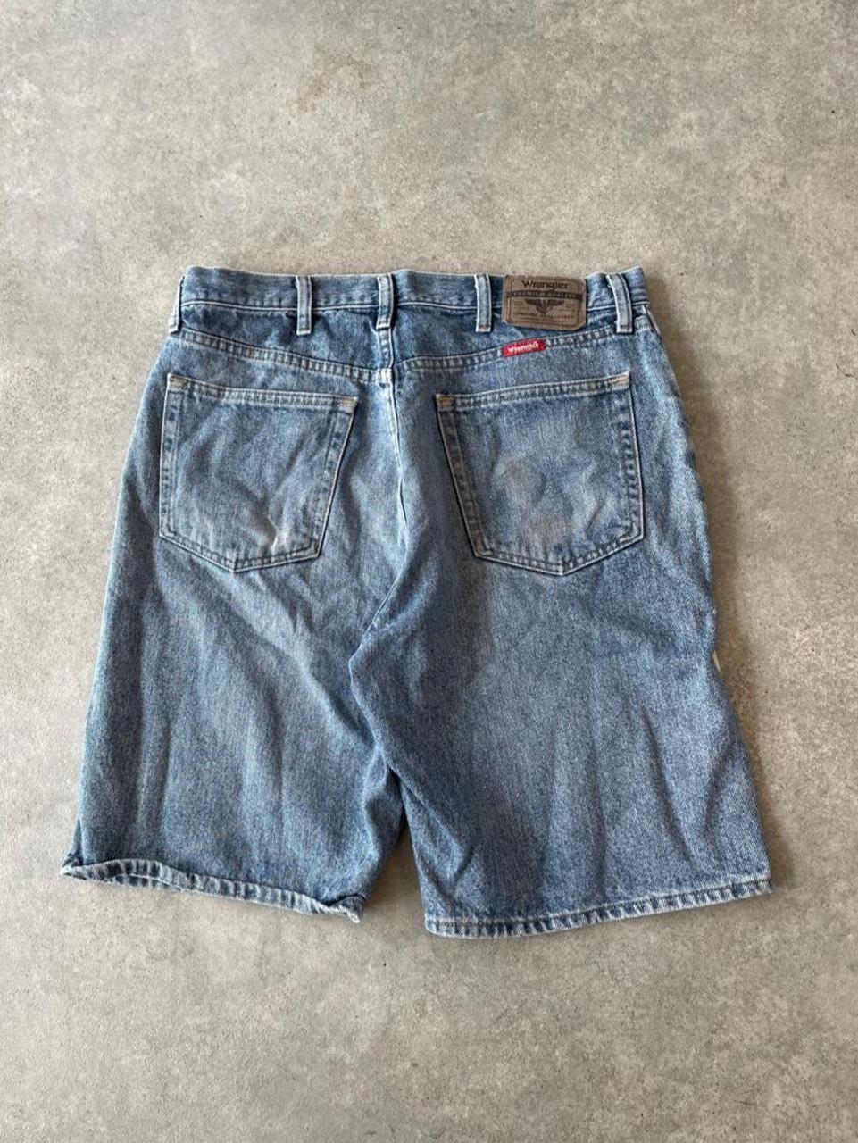 Wrangler Denim Mid Wash Blue Jorts Shorts