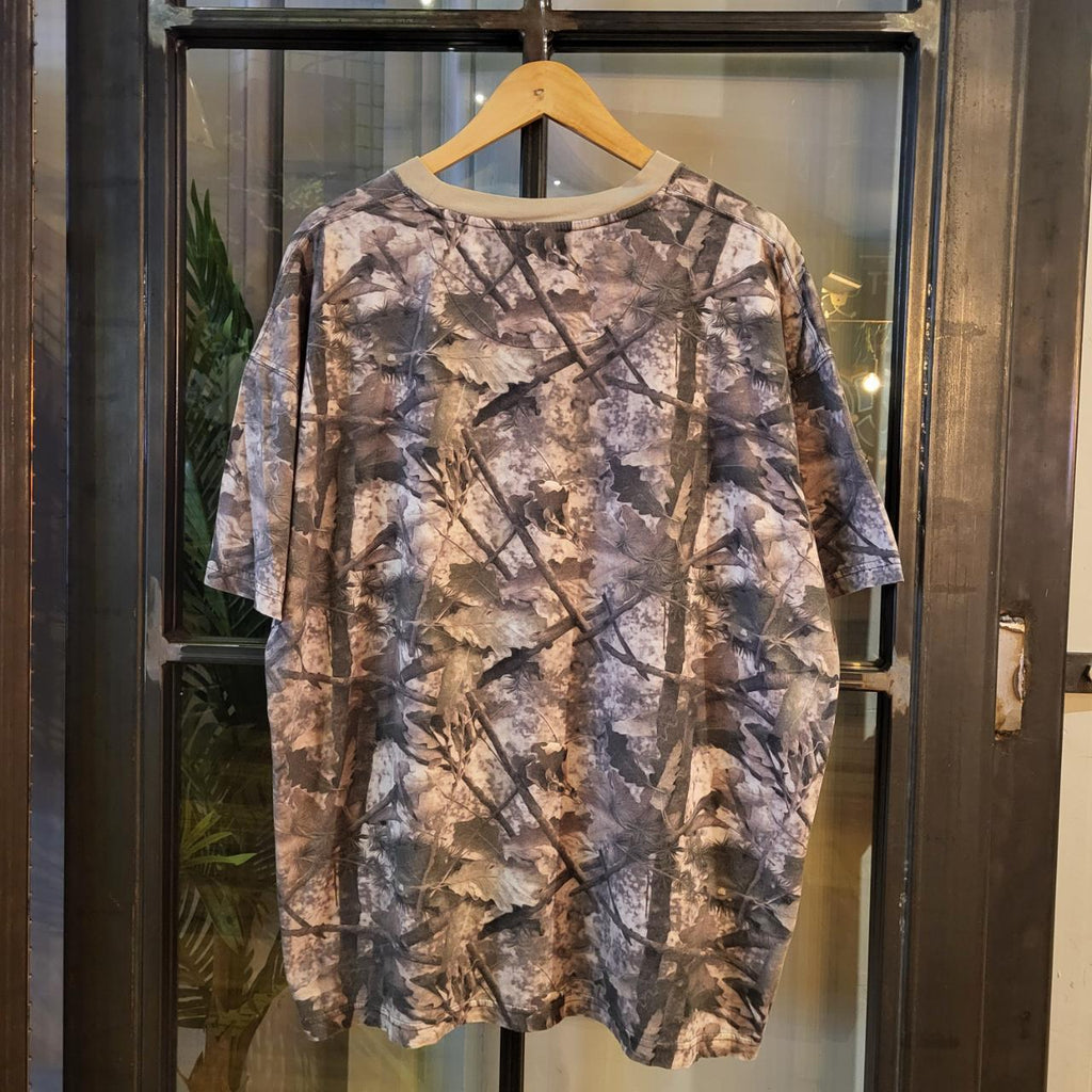 RTT002 - Vintage Retro essential adult mens RealTree Camouflage Khaki Green Brown Field Hunting graphic print Top T-Shirt Tee #realtree #utility #camo #hunting