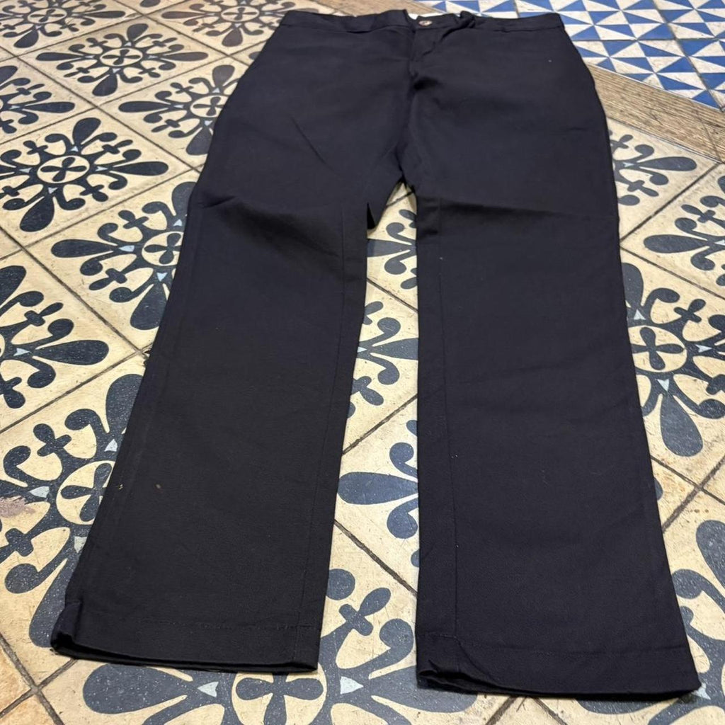 BR1011DI-F - Vintage retro essential Black Dickies Skinny Straight Leg Trousers pants casual workwear #skater #utility #workwear #straightleg #dickies