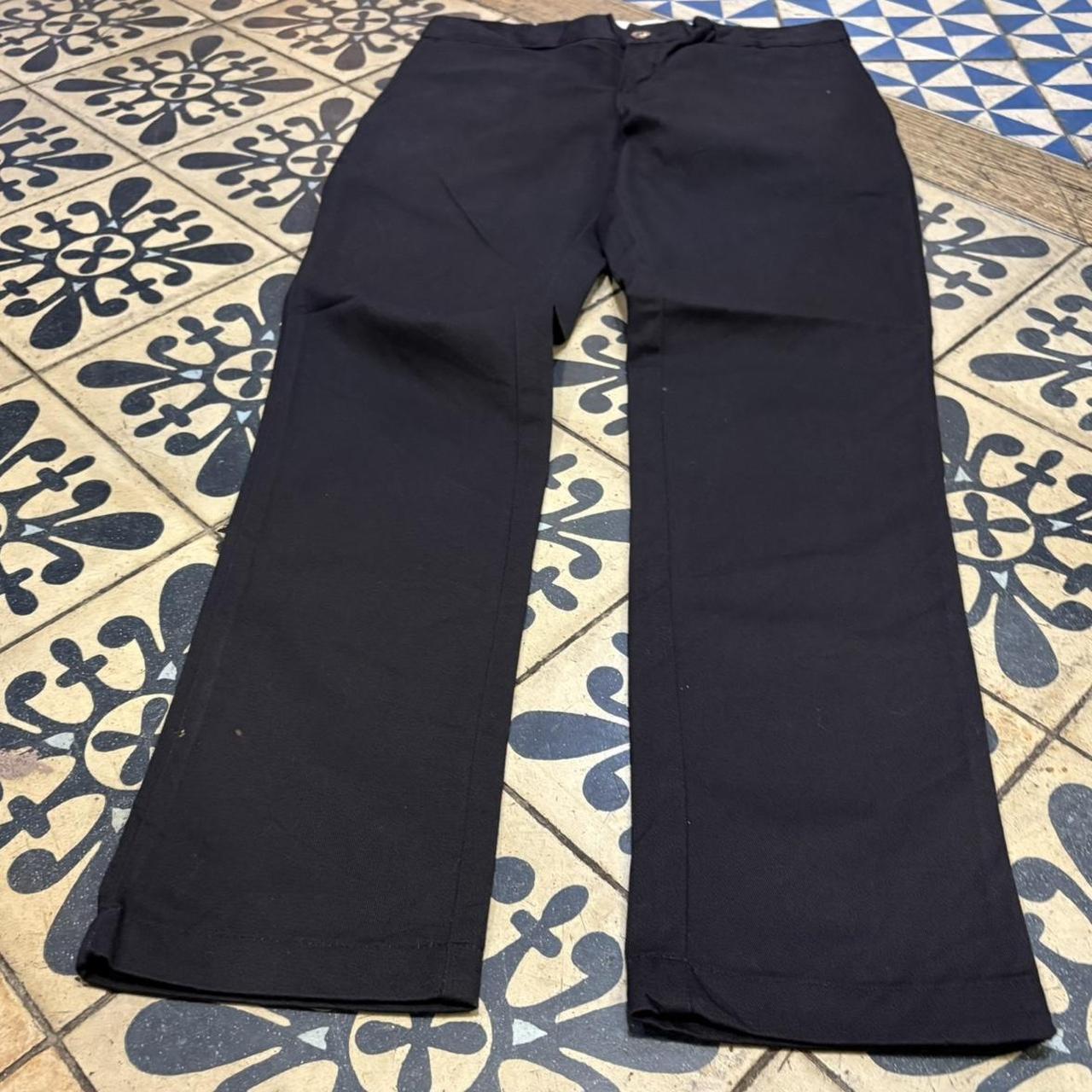 BR1011DI-F - Vintage retro essential Black Dickies Skinny Straight Leg Trousers pants casual workwear #skater #utility #workwear #straightleg #dickies