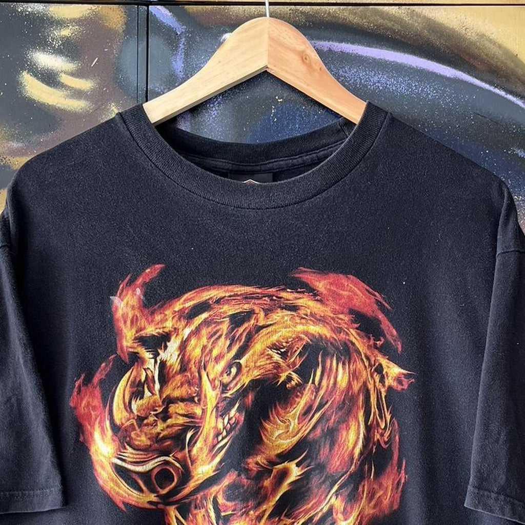 Harley Davidson Flame Hog Graphic Tee