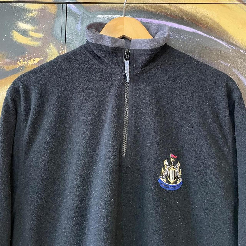 Vintage Newcastle Utd Football Fleece Quarter Zip