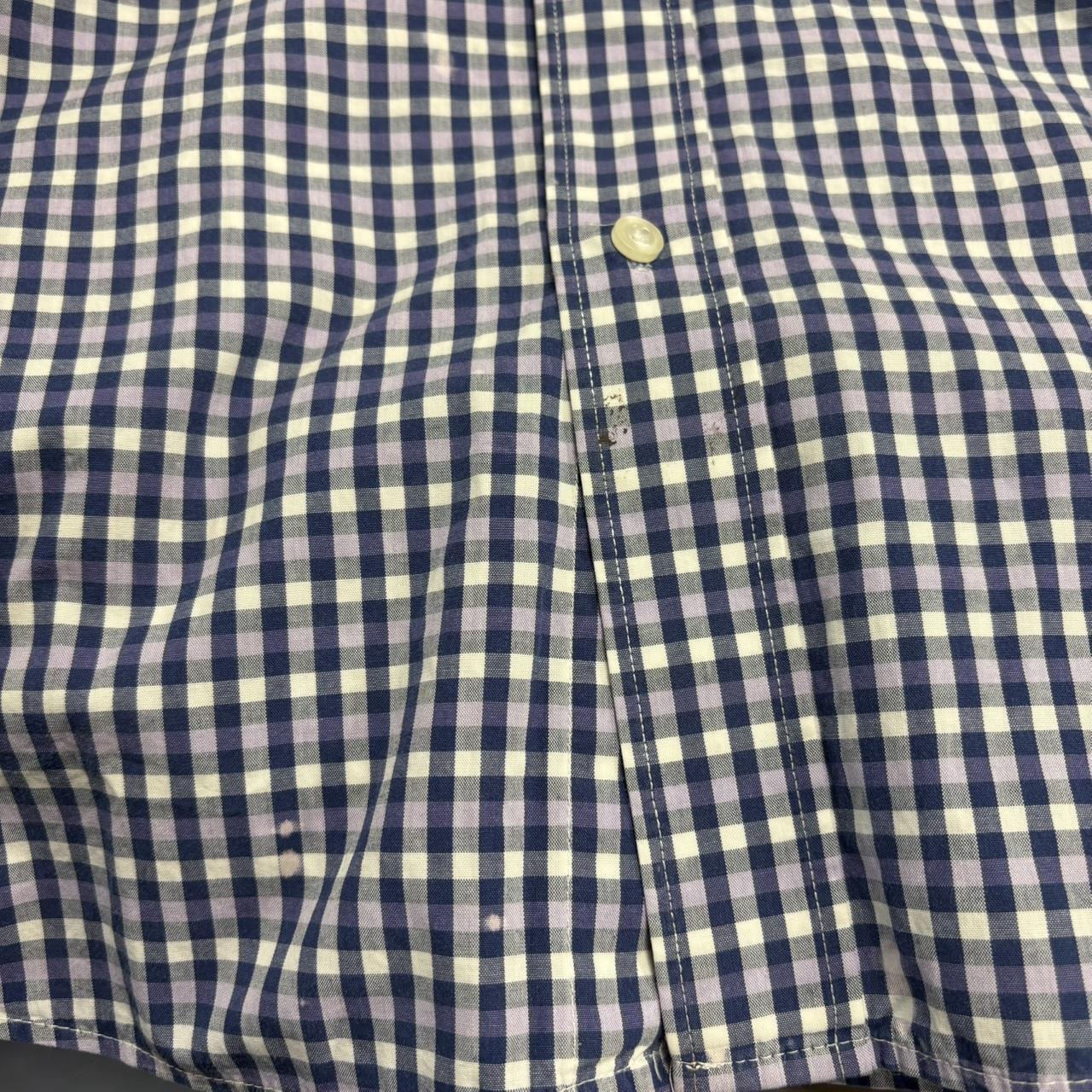 BR1912YL-U - Vintage Tommy Hilfiger Blue Check Longsleeve collared button up polo shirt top #Y2K #preppy #chiefkeef #smartcasual #oldmoney