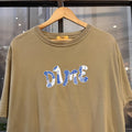 Dime MTL T shirt Mens Large Brown Socks Skateboard Graphic Print Skate Surf Tee Top 90s Y2K 00s
