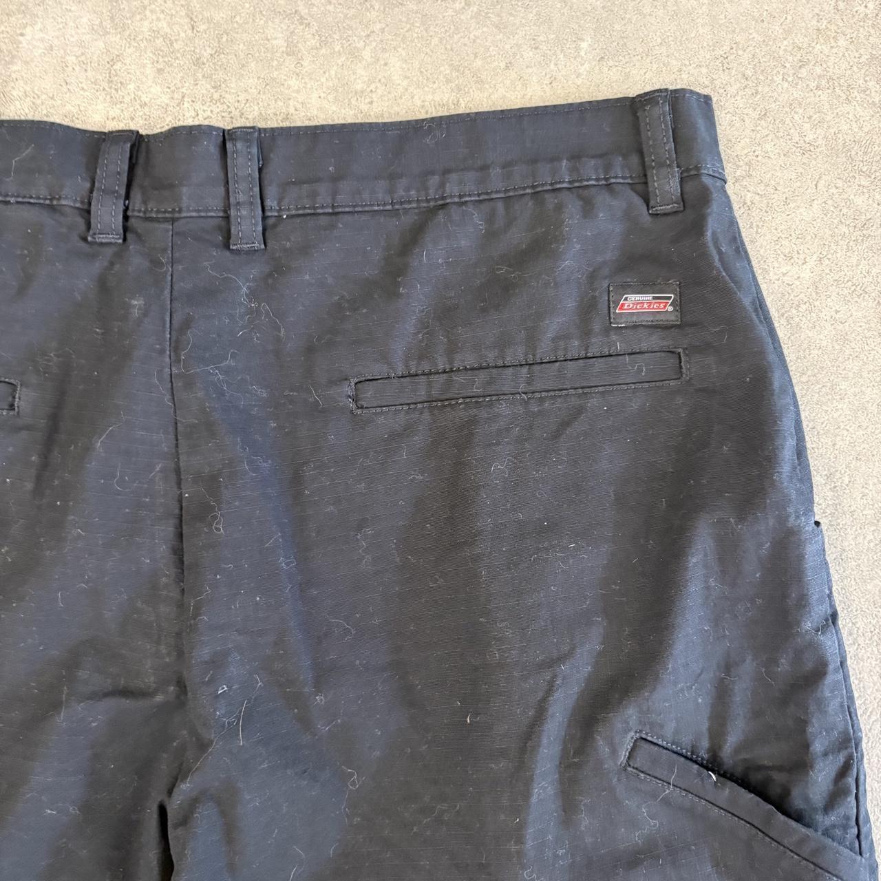 Vintage Dickies Jorts Mens 34” Black Workwear Ripstop Shorts Baggy Wide Leg Skate Surf Hip Hop 00s Y2K
