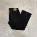 Vintage Levi's 501 Jeans Mens 36x30 Black Denim Wash Straight Leg Trousers Cowboy Western USA 90s Y2K