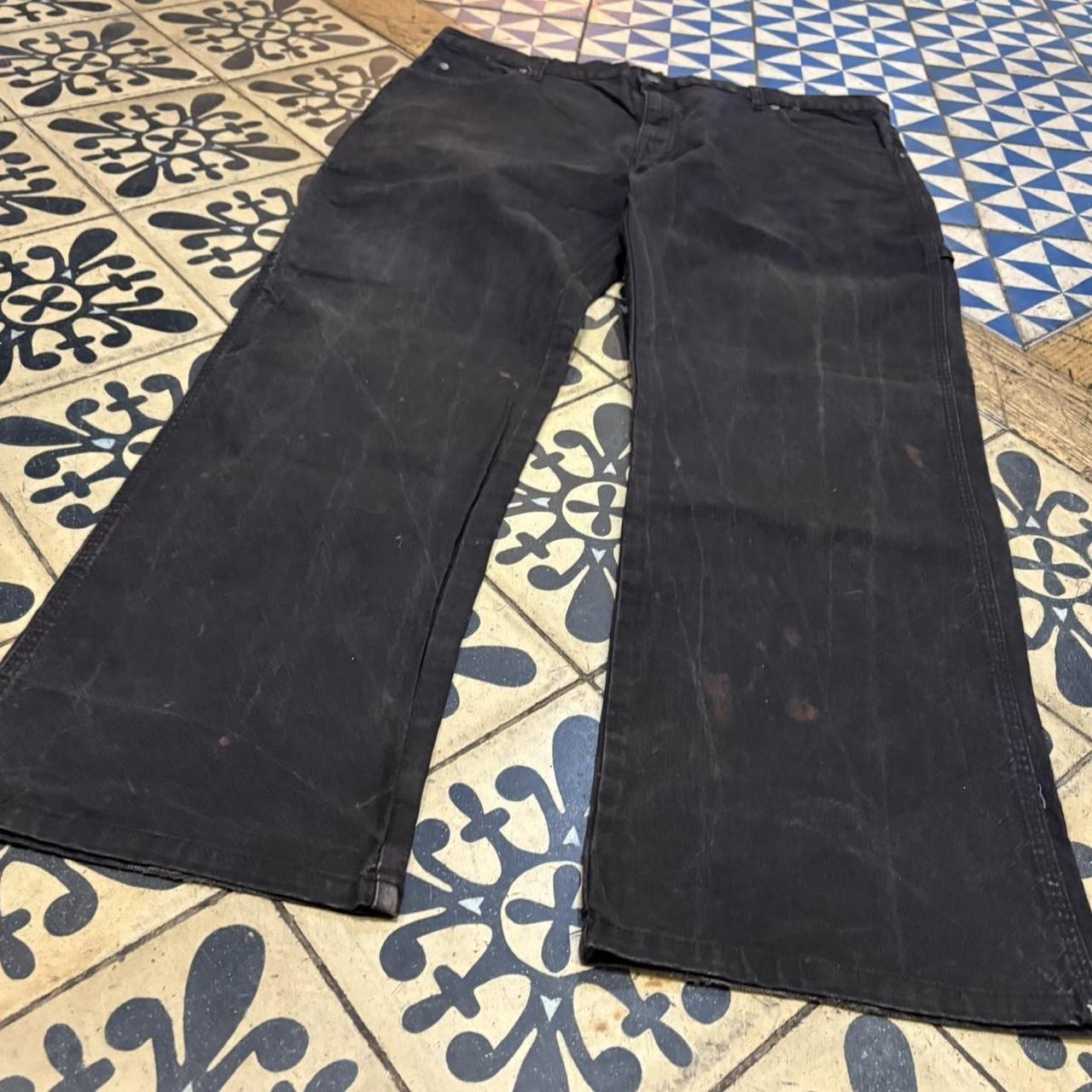 BR1209NG-F - Vintage retro essential Black Dickies Carpenter Trousers pants casual workwear #skater #utility #workwear #carpenter #dickies