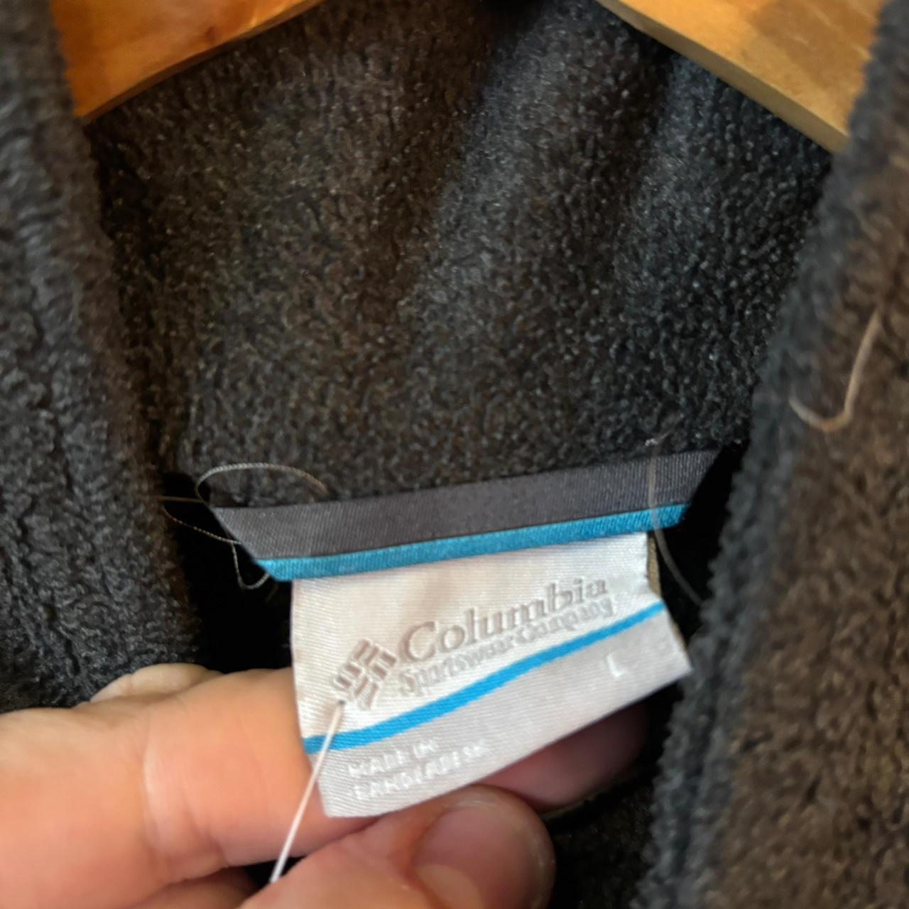 SWT623F - Vintage retro essential Dark Grey Columbia full zip up outdoor sweatshirt fleece jacket #columbia #outdoor #expedition #hike #gorpcore