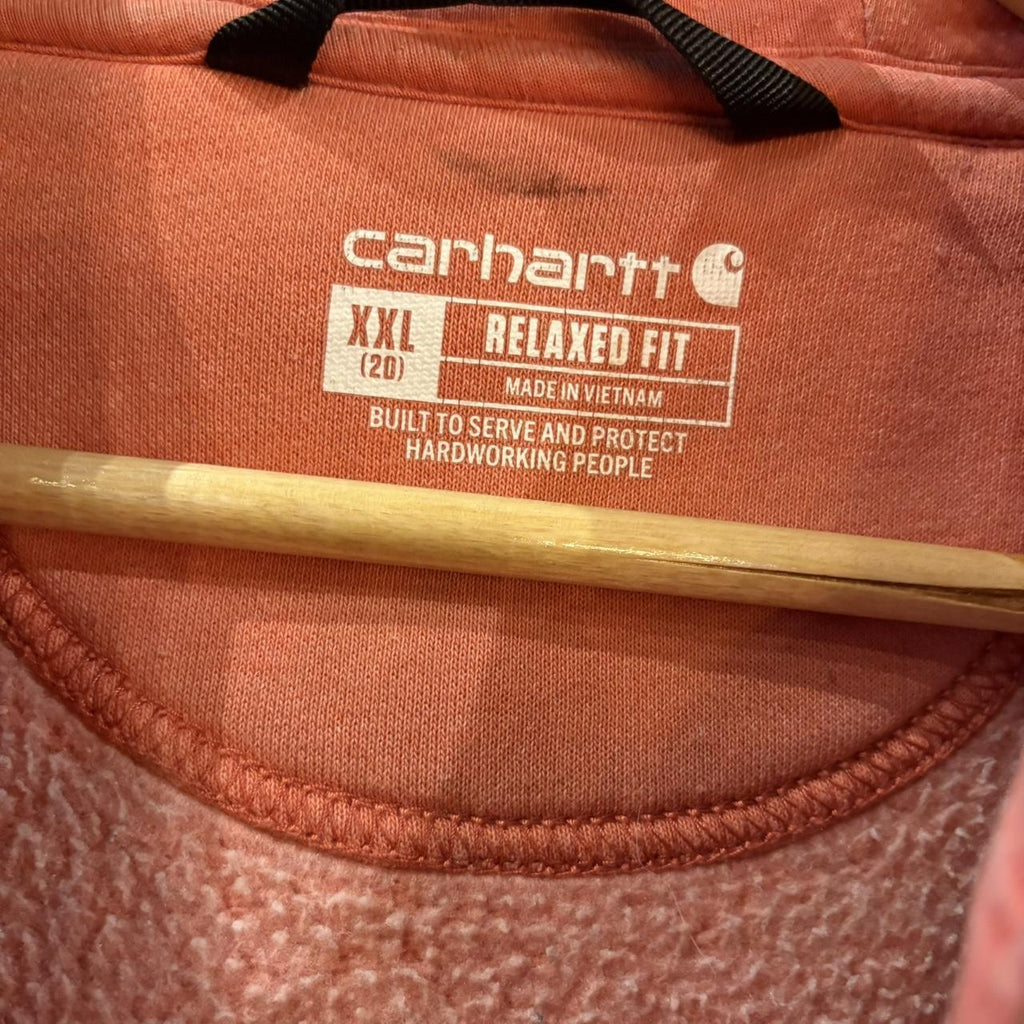 MA0109Z-P - Vintage Retro Essential Pino Carhartt Fulp Zip Sweatshirt Hoodie with embroidered patch pocket logo #carhartt #workwear #hoodie #skater #y2k