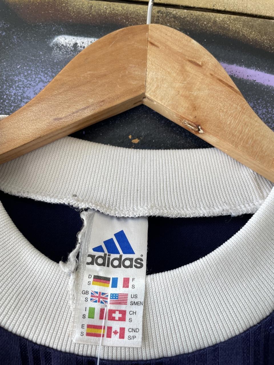 90s Adidas Spellout Trefoil Tee