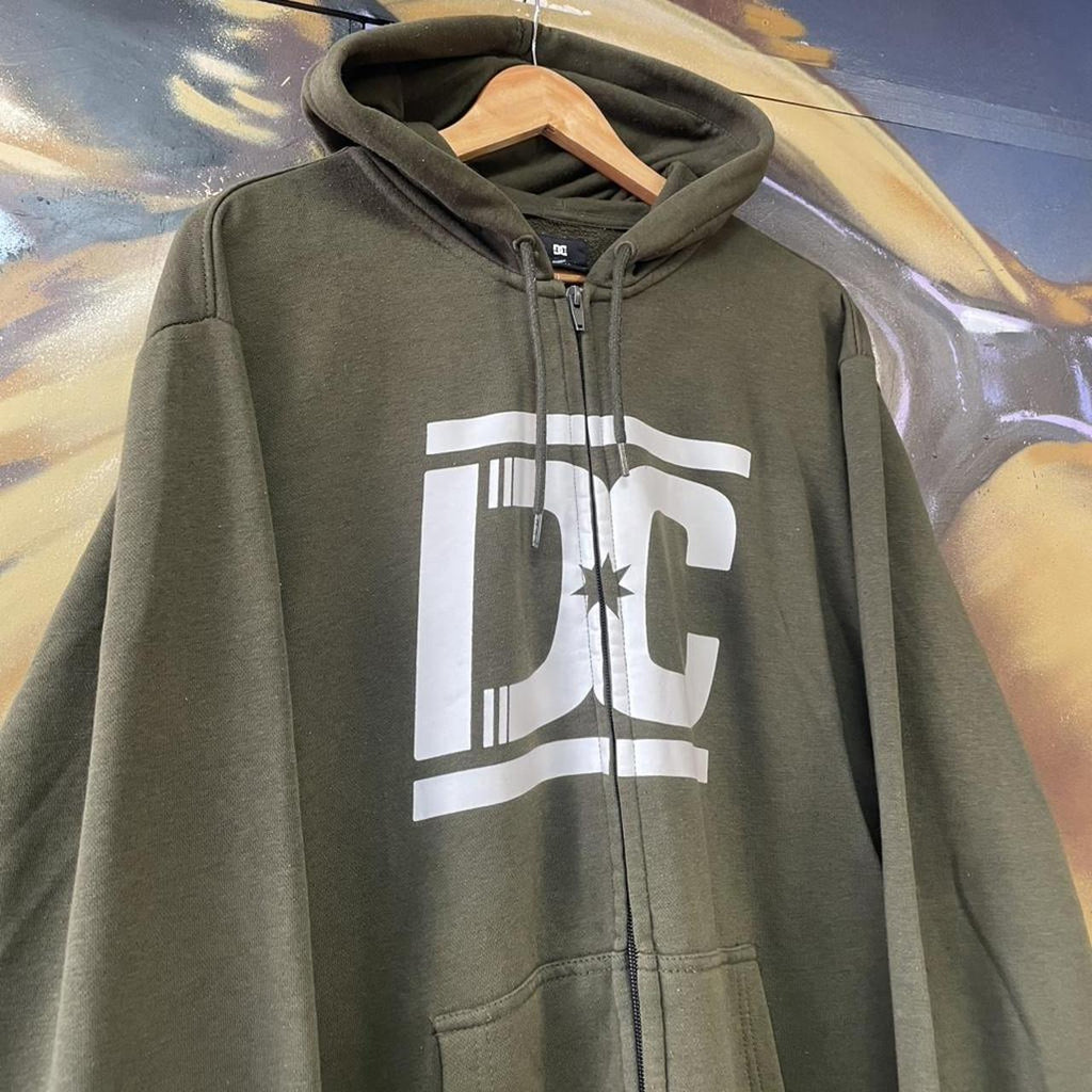 Y2K DC Shoes Big Logo Full Zip Hoodie