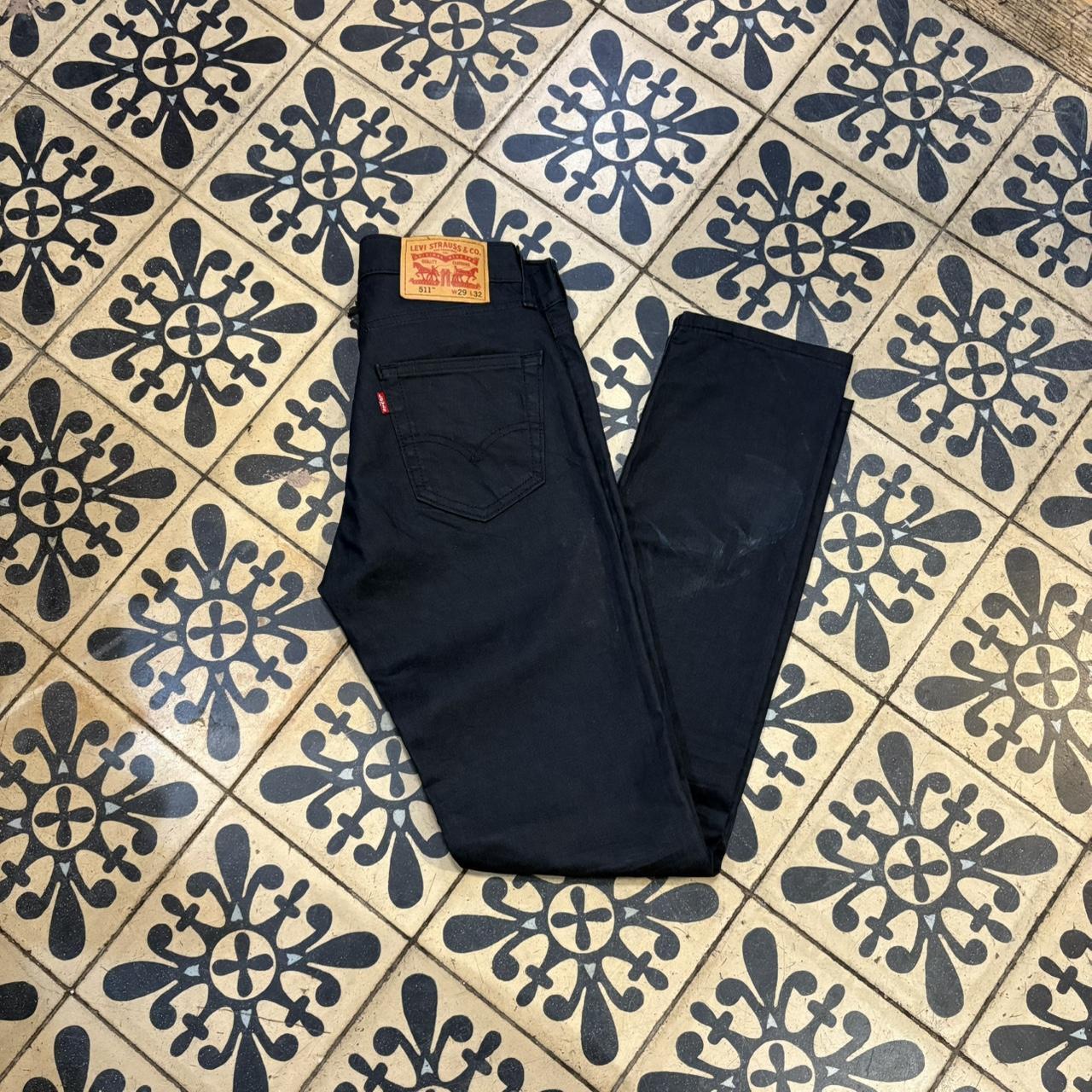 TRW428BR - Vintage retro essential Levi’s 511 Dark Blue Wash Denim Jeans Trousers pants #denim #straightleg  #levis #levis511