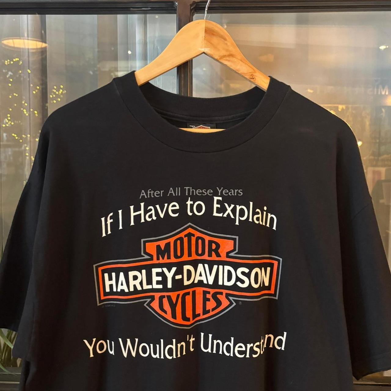 TEE442F -  Vintage Retro Essential Harley Davidson Cheyenne Wyo Maverick Black Graphic Print Eagle Top Tee T-shirt #graphic #motorcycles #biker #harley #harleydavidson