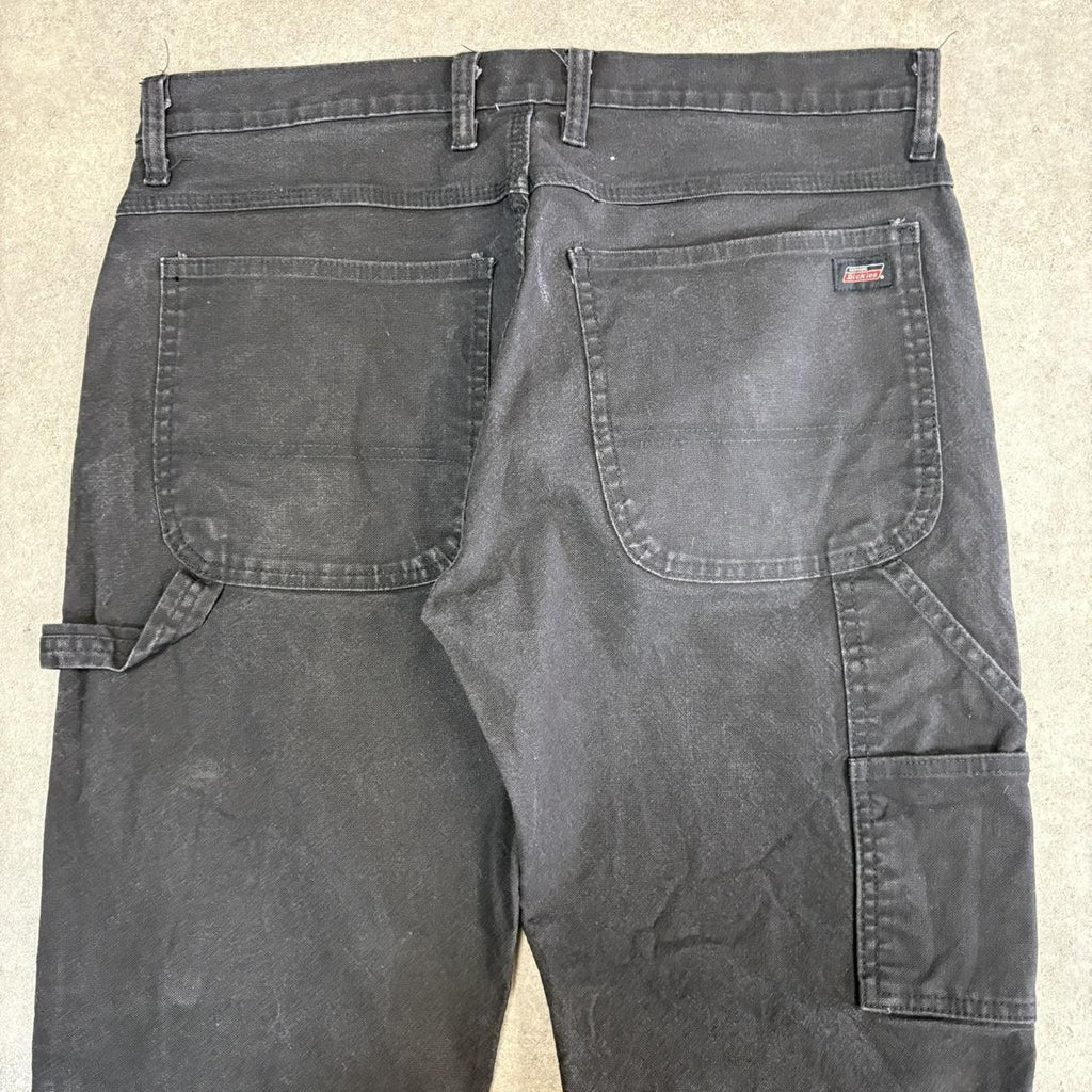 Vintage Dickies Jeans Mens 34x32 Black Carpenter Pants Trousers Straight Leg Skate Workwear Y2K 90s