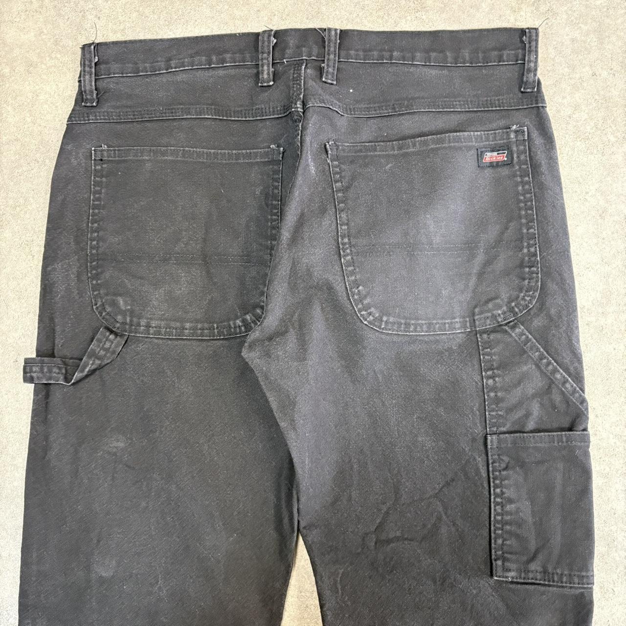 Vintage Dickies Jeans Mens 34x32 Black Carpenter Pants Trousers Straight Leg Skate Workwear Y2K 90s