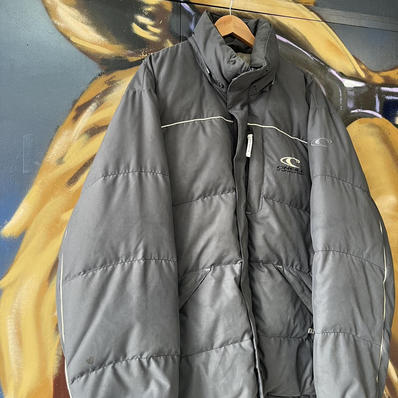 O’Neill Puffer Jacket full zip down goose feather coat vintage retro 90s Y2K surf