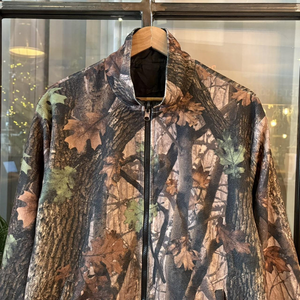 0225H73BR - Vintage Retro Essential Realtree Camouflage Khaki Green Brown Field Hunting graphic print Reversible Sweatshirt Full Zip Fleece #realtree #hunting #camo #utility