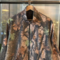 0225H73BR - Vintage Retro Essential Realtree Camouflage Khaki Green Brown Field Hunting graphic print Reversible Sweatshirt Full Zip Fleece #realtree #hunting #camo #utility