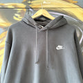 BR1912ALC-U - Vintage Retro Essential Nike Black Sweatshirt Hoodie with embroidered swoosh logo #90s #sportswear #essential #nike #y2k