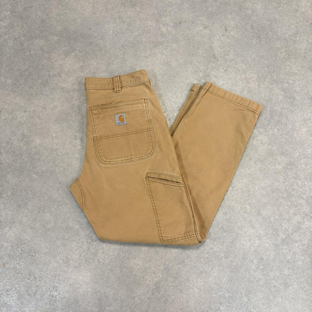 BR2701ER-U - Vintage retro essential  Carhartt Tan carpenter Trousers pants casual workwear #skater #utility #workwear #carpenter #carhartt