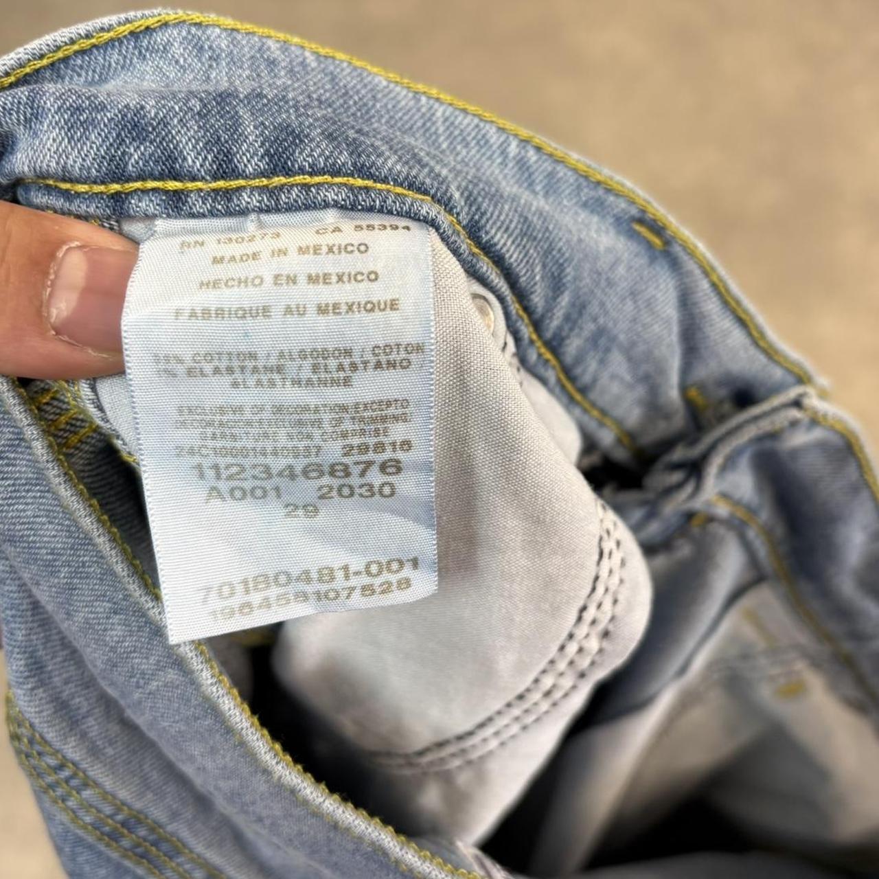 Vintage Light Blue Wash Lee Jorts Mens 29” Baggy Wide Leg Skate Surf Denim Jean Shorts Hip Hop Streetwear Y2K