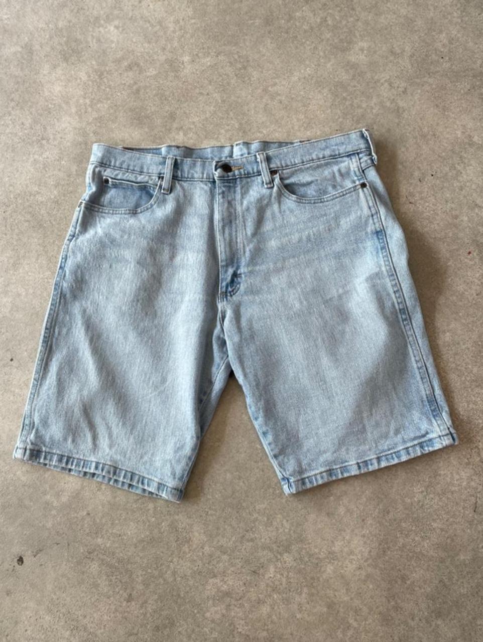 Wrangler Light Wash Blue Denim Shorts