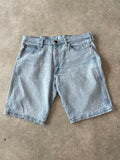 Wrangler Light Wash Blue Denim Shorts