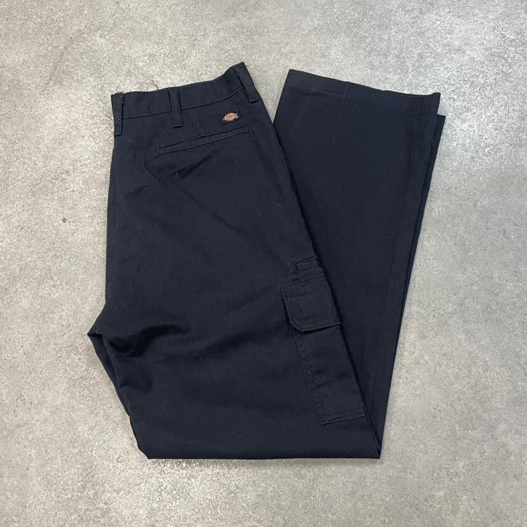 Dickies Black Cargo Skater Trousers Workwear Pants