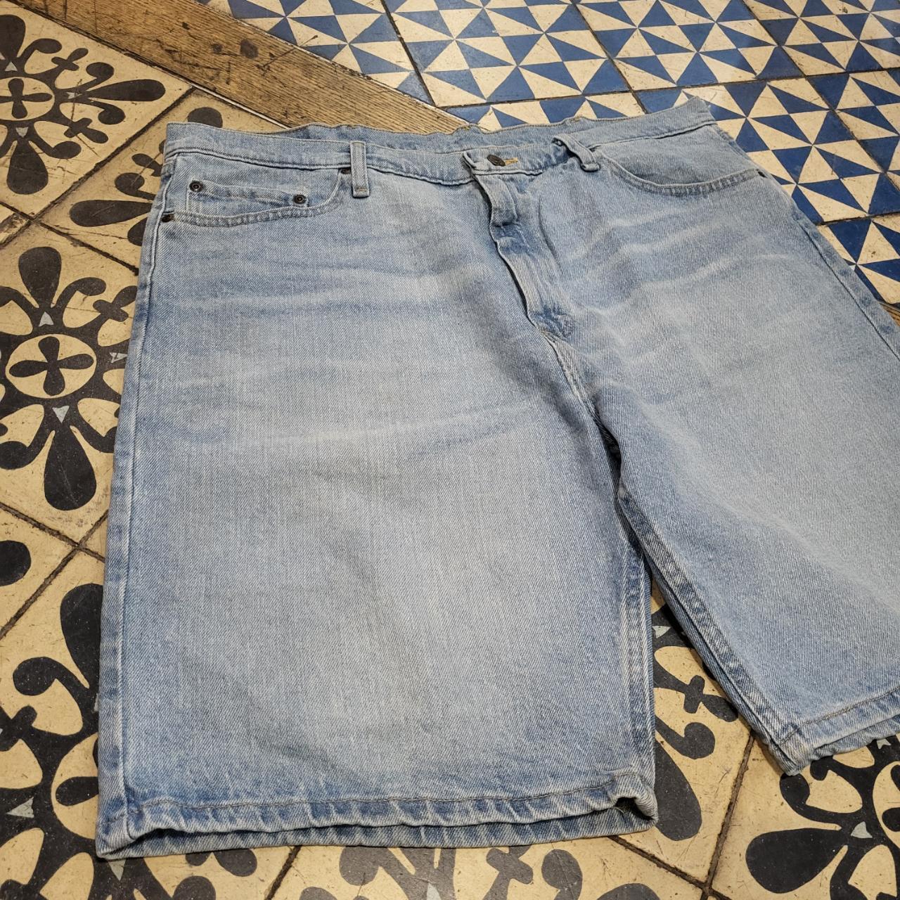 JRT308 - Vintage Retro Wrangler Blue wash Denim Shorts Jorts #skater #y2k #jorts #hiphol