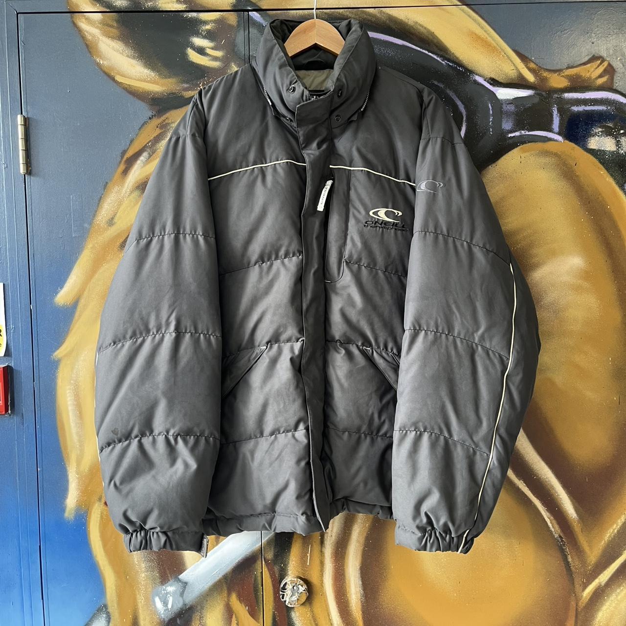 O’Neill Puffer Jacket full zip down goose feather coat vintage retro 90s Y2K surf