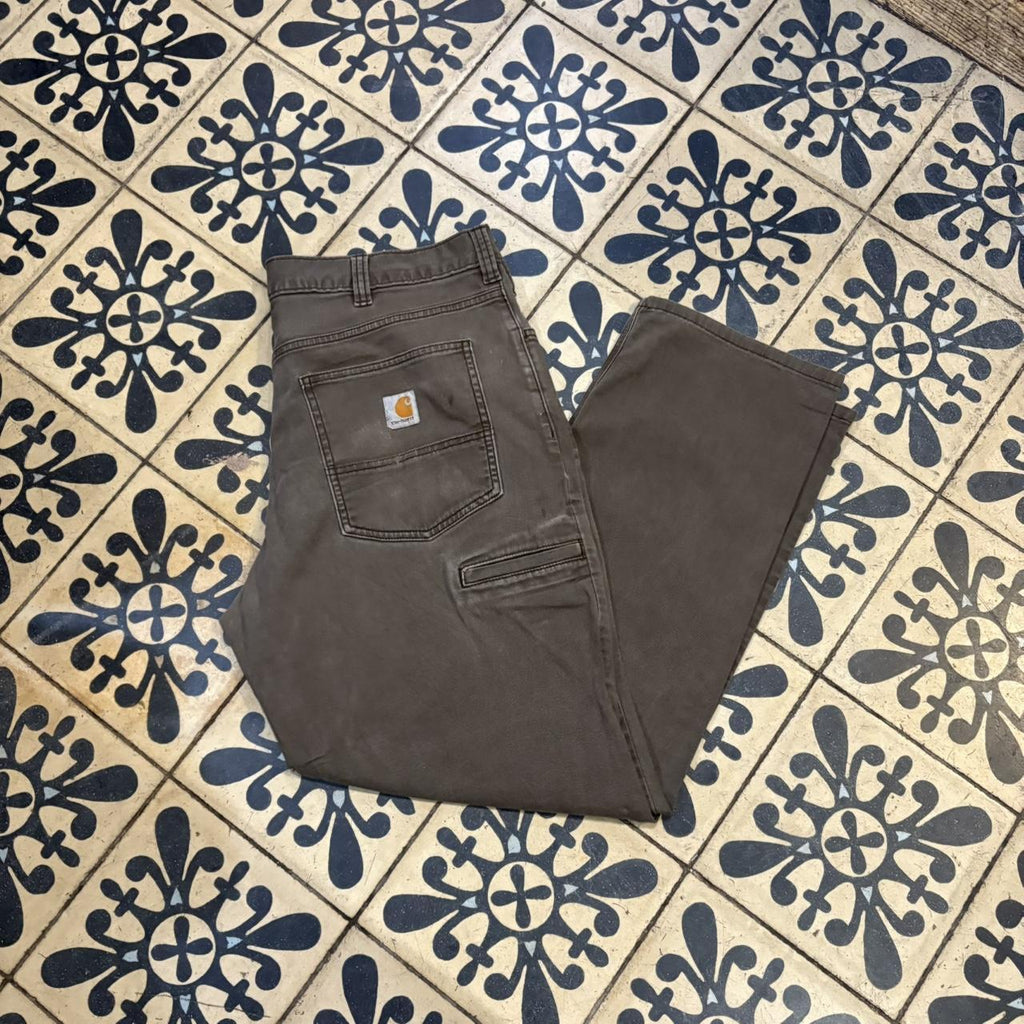 TRW477F-P - Vintage retro essential Grey Carhartt Carpenter Trousers pants casual workwear #skater #utility #workwear #carpenter #carhartt