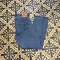 TRW602-P - Vintage retro essential Levi’s 505 Blue Wash Denim Jeans Trousers pants #denim #straightleg #levis #levis505 #jeans