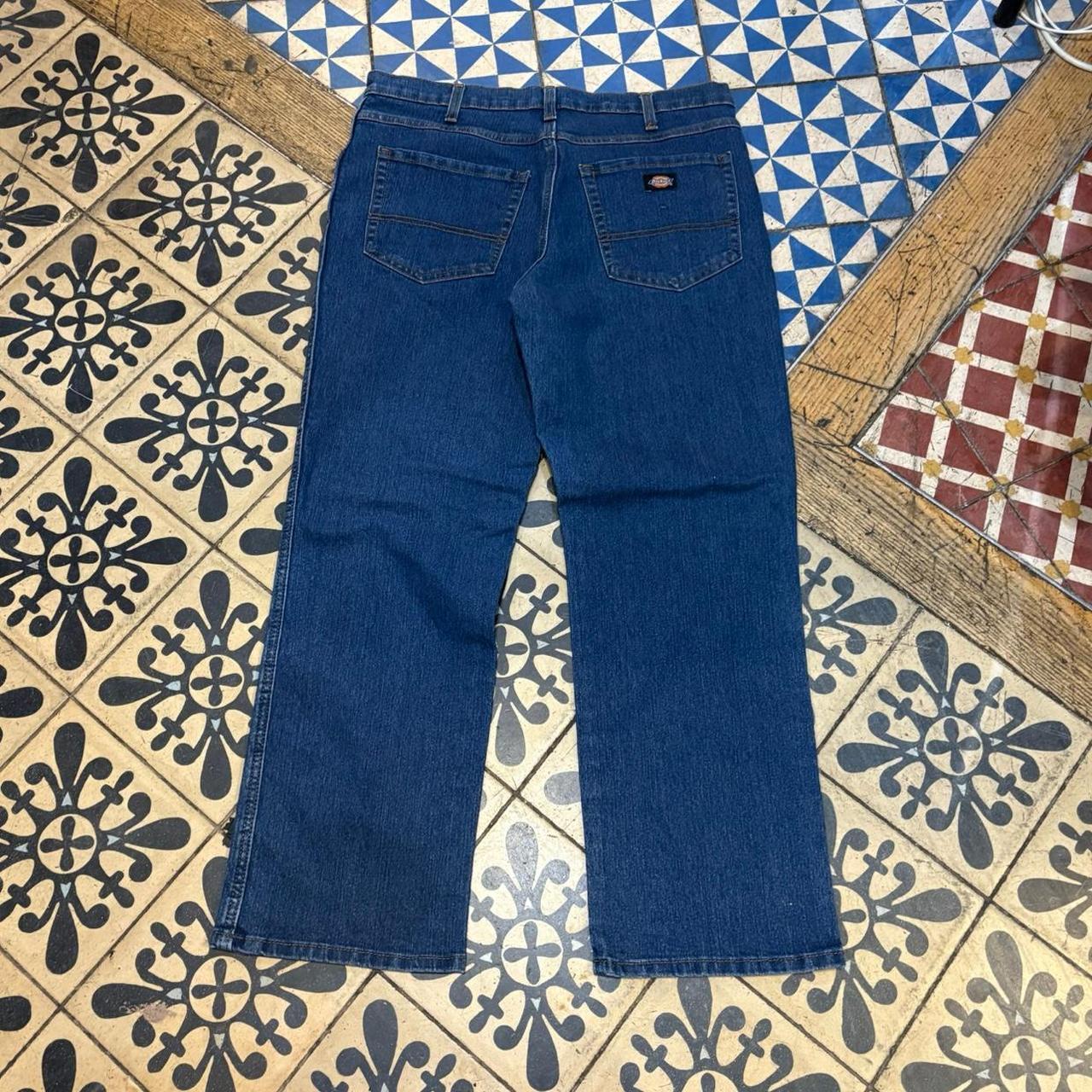 TRW500F - Vintage retro essential  Dickies Blue Wash Denim Jeans Trousers pants #denim #straightleg #dickies #jeans