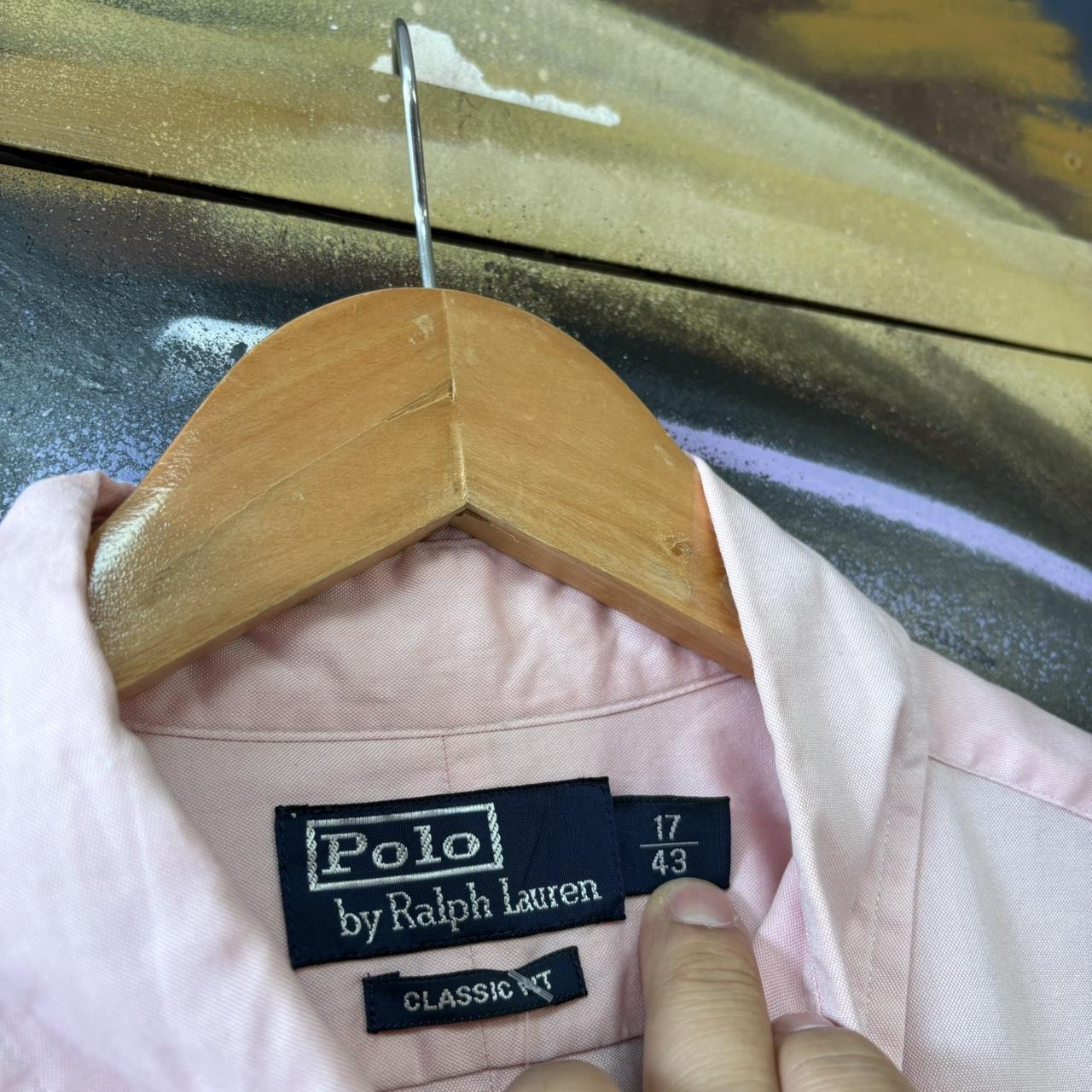 Vintage Polo Ralph Lauren Oxford Shirt Mens XL Pastel Pink Button Down Pony Logo Cotton Top 90s Y2K