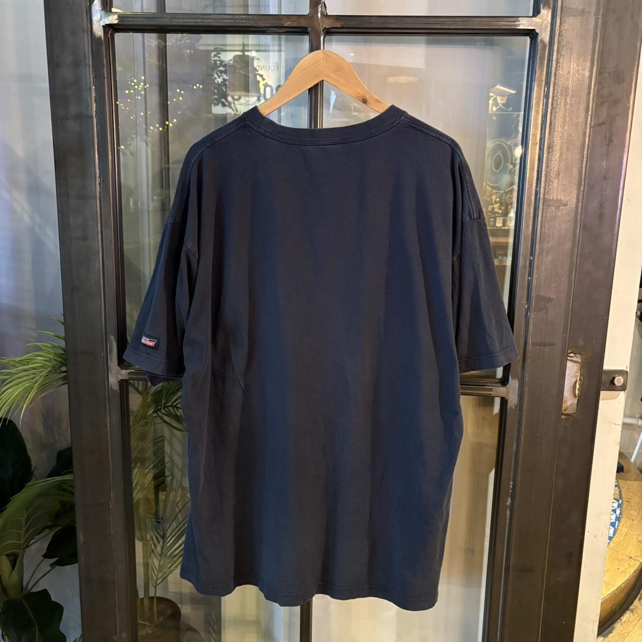 TEE175 - Vintage Retro Essential Navy Dickies Pocket Top Tee T-shirt with patch logo on arm #90s #skater #top #essential #dickies