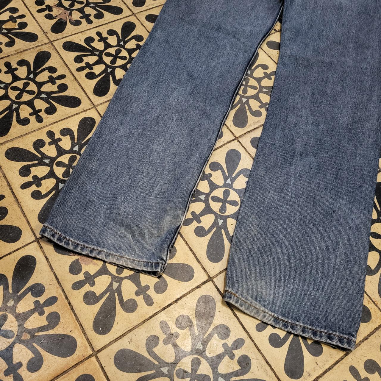 TRW329 - Vintage retro essential Baggy Overszied Levi's  505 Denim Jeans Trousers pants with embroidered label casual workwear wide leg skate 90s Y2K style #straight #hiphop #skater #denim #