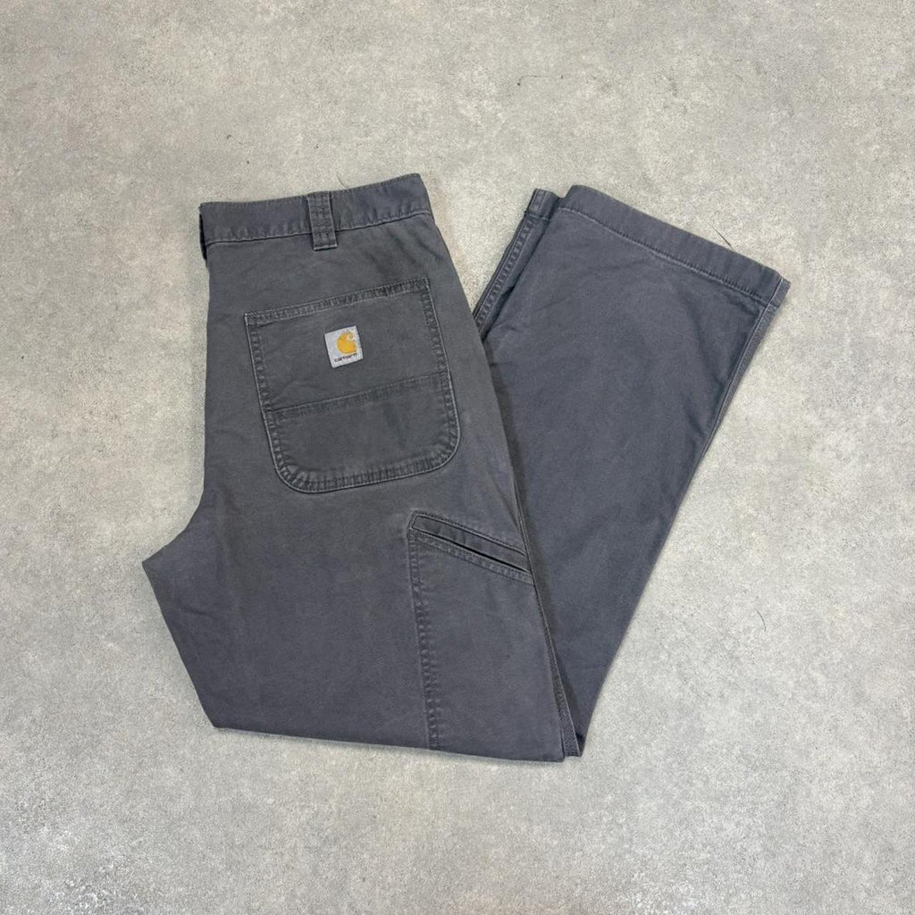 BR2701GM-U - Vintage retro essential Grey Carhartt carpenter Trousers pants casual workwear #skater #utility #workwear #carpenter #carhartt