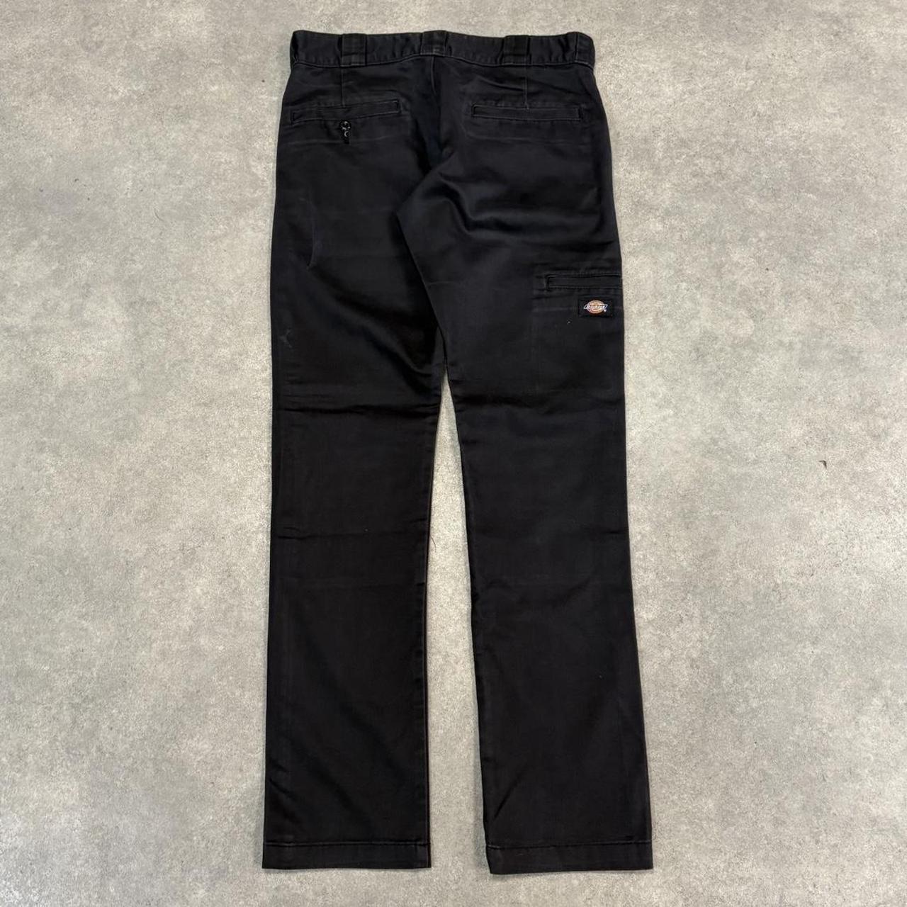 BR1912ZQ-U - Vintage retro essential Black Dickies Skinny Straight Double Knee Trousers pants casual workwear #skater #utility #doubleknee #skinnystraight #dickies