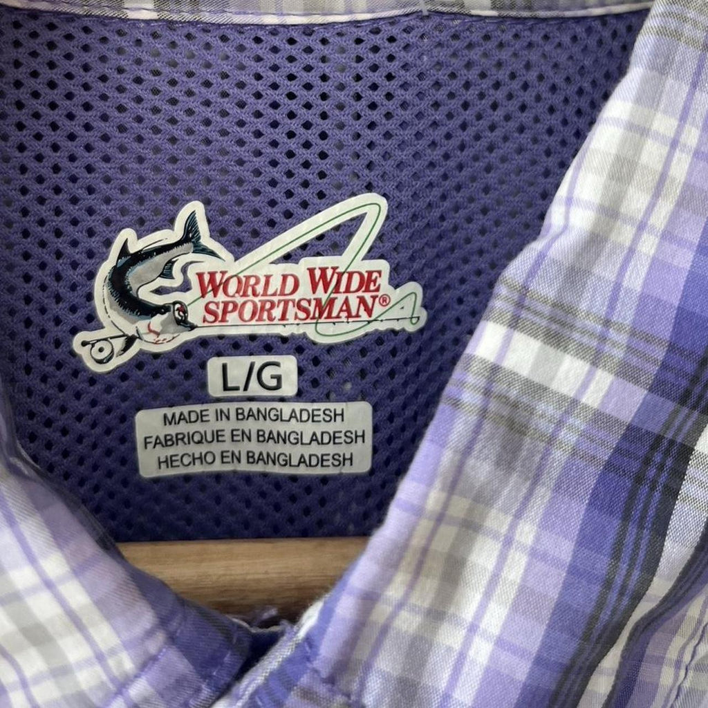 Checked Short Sleeve Button Up Shirt