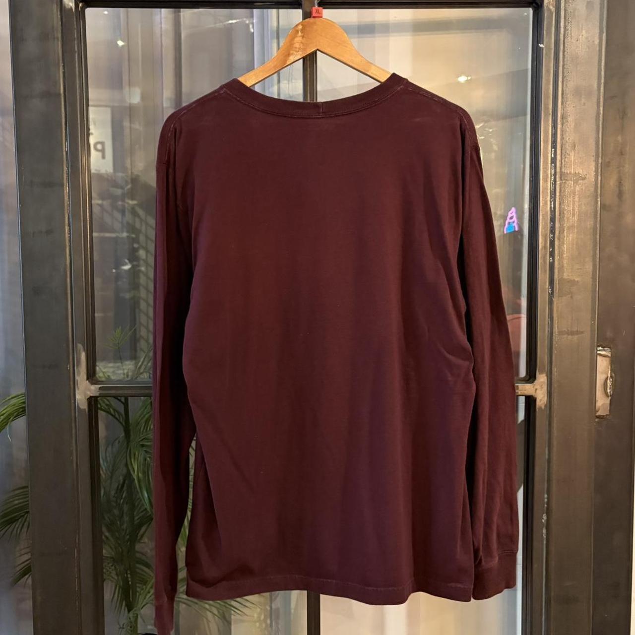 BR2804EN-P - Vintage Retro Essential Maroon Carhartt True Hand Craftsmanship Graphic Print Top Tee T-shirt with embroidered patch logo #skater #workwear  #carhartt #y2k #graphic