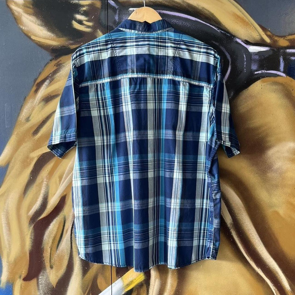 Plaid Short Sleeve Button Up Shirt