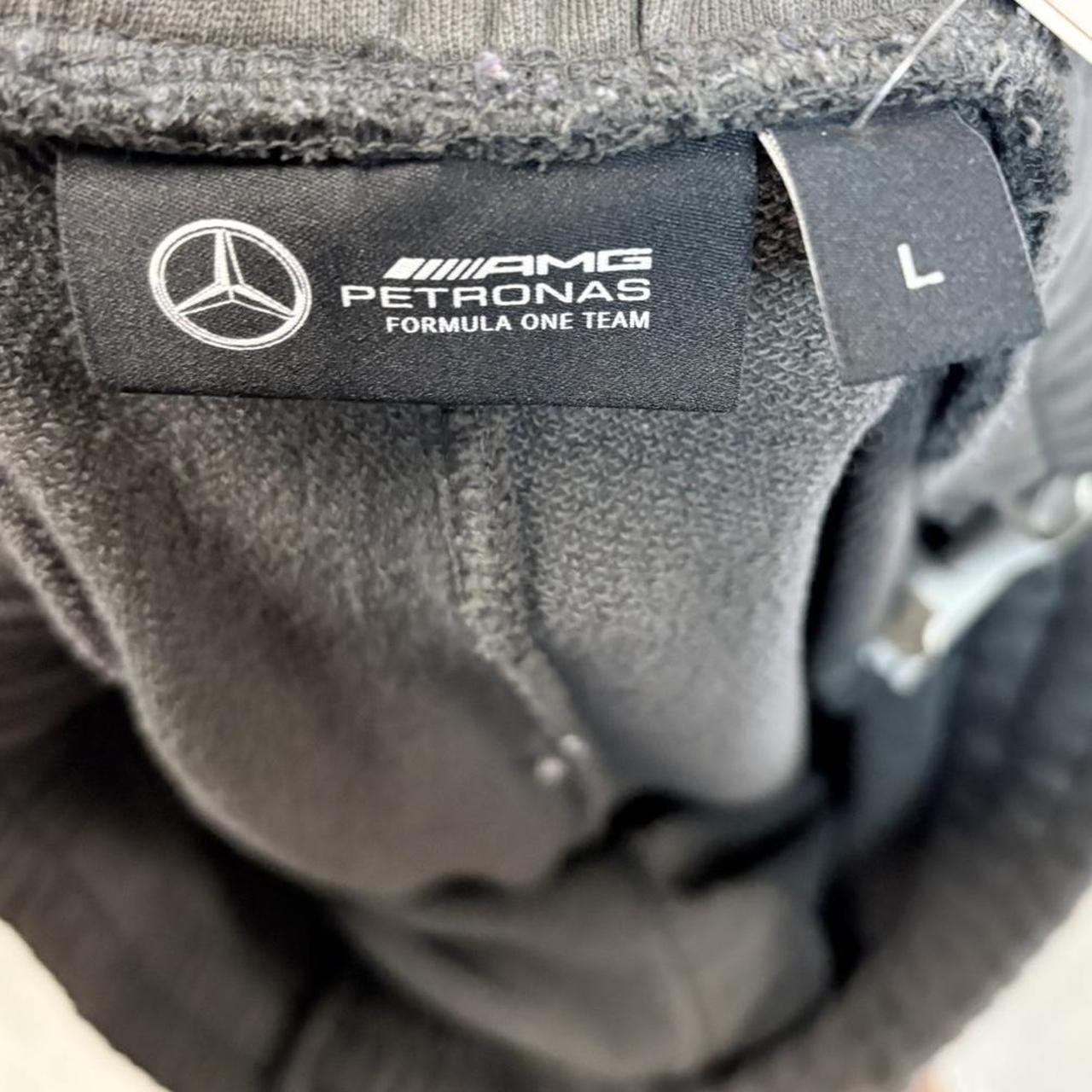 TRD1703A-U - Vintage retro essential Green Mercedes-AMG Petronas F1 Team printed logos sweat-pants joggers casual #joggers #mercedes #motorsports #petronas #f1